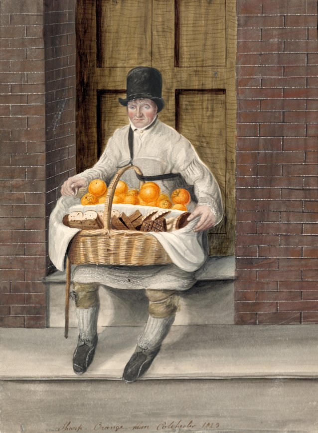 Sharp, orange man, Colchester, 1823