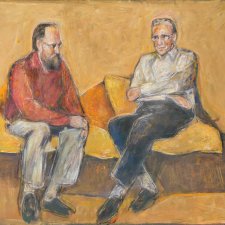 Hendrik Kolenberg and Hector Gilliland in Eric's studio