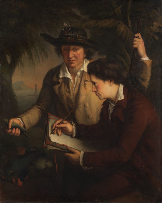 Portrait of Dr Johann Reinhold Forster and his son George Forster, c. 1780
