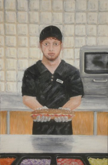 A portrait of the sandwich artist as a young man