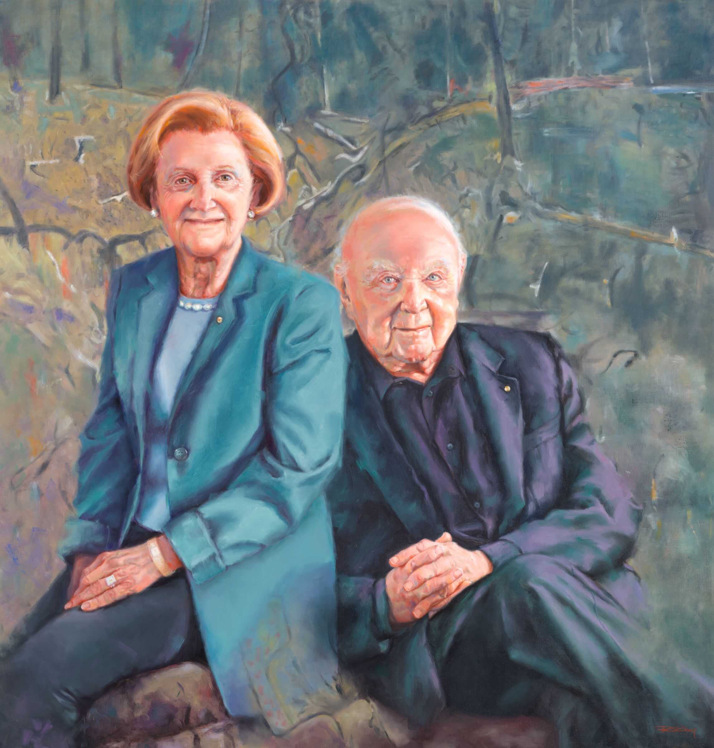 Marc Besen Ac And Eva Besen Ao Featuring A Favourite Painting Fred Williams Wild Dog Creek 1977 National Portrait Gallery