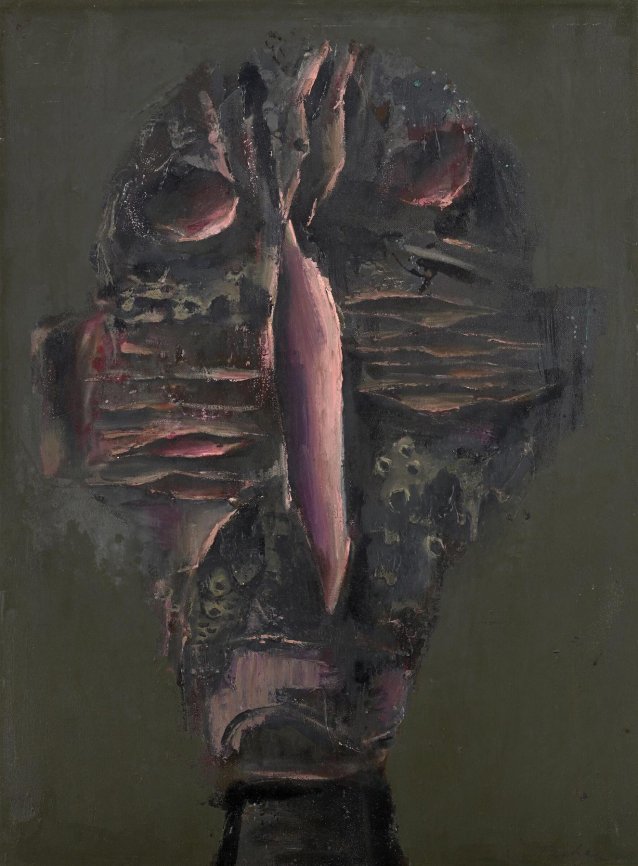 Cratered head, (1958)