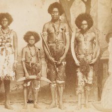 Australian Aborigines in R.A. Cunningham's touring company, Dusseldorf, Germany