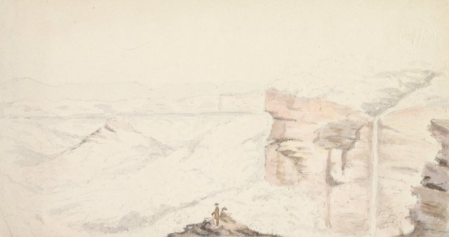 The Grose Valley showing Govett’s Leap, 1860