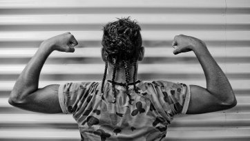 Boxing for Palm Island (Selwyn), 2010 photo by Hamish Cairns