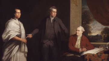 Omai, Sir Joseph Banks and Daniel Solander, 1775-76