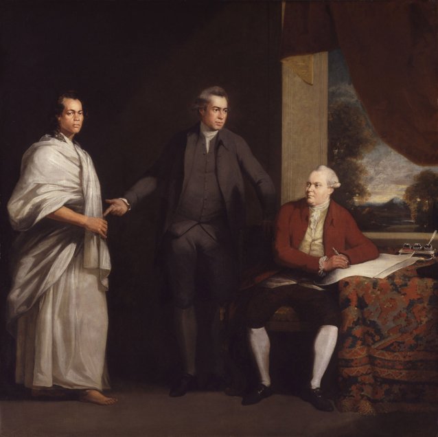 Omai, Sir Joseph Banks and Daniel Solander, 1775-76