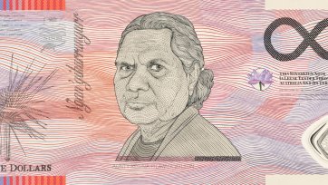 Blood money - infinite dollar note - Aunty Regina Pilawuk Wilson