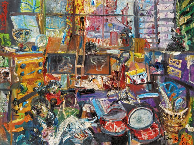 Mirka’s Studio 1961, by John Perceval