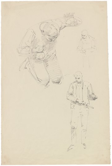 Studies for Bushrangers, Victoria, Australia, 1852 1886 by William Strutt