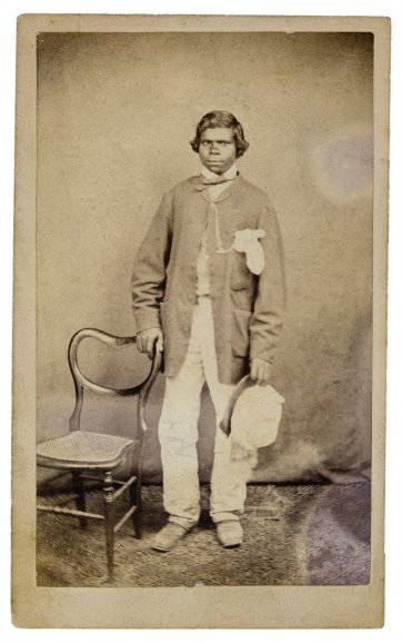 Unidentified man of Poonindie Aboriginal Mission, South Australia, c. 1850s