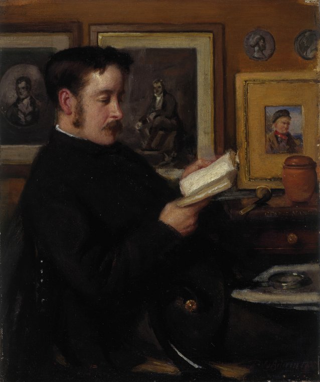 John Miller Gray. Art critic and first curator of the Scottish National Portrait Gallery, 1885 by Patrick William Adam