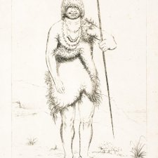 Woureddy, a wild native of Brune sic. Island one of Mr Robinsons most faithful attendants attachd to the mission in 1829, 1835