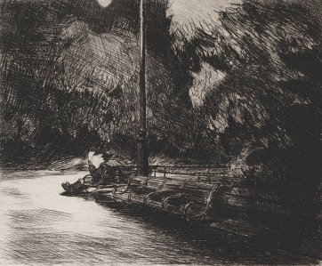 Night in the Park, 1921 by Edward Hopper