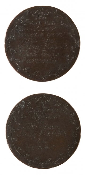 Convict love token from J. Waldon, 1832