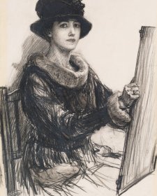 Mrs George Matson Nicholas, c. 1917 by Hilda Rix Nicholas