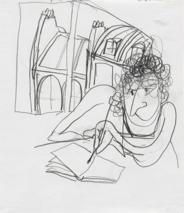 Self portrait, Paris, 1989 by Brett Whiteley Self portrait, Paris, 1989 by Brett Whiteley