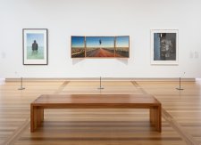 Gallery Three, April 2025. Warwick Thornton 2019, Susan Stitt ACS. © Susan Stitt ACS. Eric 2020, Amos Gebhardt. © Amos Gebhardt. Men of High Degree: Kev Carmody (Bundjalung/Lama Lama Peoples) 2023, Brenda L Croft, Prue Hazelgrove and Richard Crampton. © Brenda L Croft/Copyright Agency, 2024.