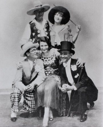 Group photograph with Gladys Moncrieff