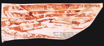 Preparatory study for 'Nothing's as precious as a hole in the ground'. Test #1 Ranger 3 pit mine Kakadu, N.T., 2001 by eX de Medici Preparatory study for 'Nothing's as precious as a hole in the ground'. Test #1 Ranger 3 pit mine Kakadu, N.T., 2001 by eX de Medici