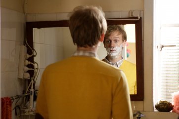 Josh Thomas, on-set still from Please Like Me series 1