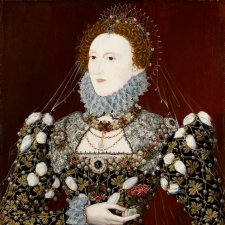 Queen Elizabeth I, c. 1575  associated with Nicholas Hilliard