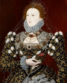 Queen Elizabeth I, c. 1575  associated with Nicholas Hilliard