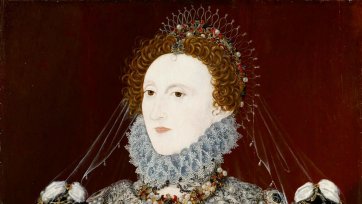 Queen Elizabeth I, c. 1575  associated with Nicholas Hilliard
