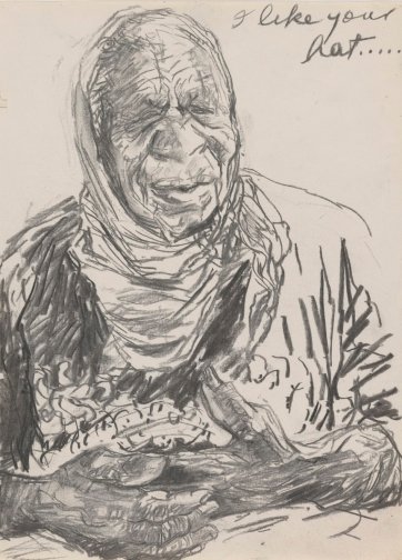 Untitled (Study for 'Emily Kame Kngwarreye with Lily'), 1993 by Jenny Sages Untitled (Study for 'Emily Kame Kngwarreye with Lily'), 1993 by Jenny Sages