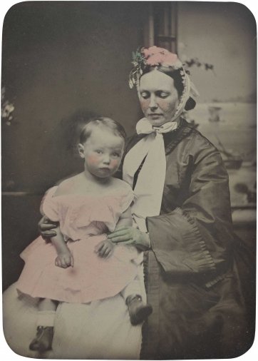 Martha Mary Robertson with her child William St Leonards Robertson