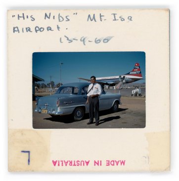 'His Nibs' Mt Isa Airport, 13-9-60, blood-time-lines, 2026 Brenda L Croft