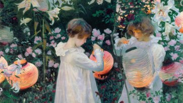 Carnation, Lily, Lily, Rose, 1885-86 by 
John Singer Sargent