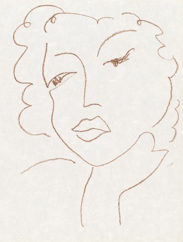 Head of a woman, 1972