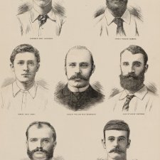 'The Australian Cricketers' from The Illustrated Sporting and Dramatic News June 1882, page 1 Unknown artist Publisher Illustrated Sporting and Dramatic News