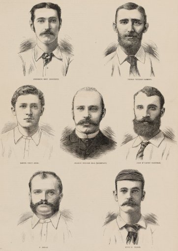 'The Australian Cricketers' from The Illustrated Sporting and Dramatic News June 1882, page 1 Unknown artist Publisher Illustrated Sporting and Dramatic News