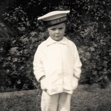 Dressed up as sailor, 1937