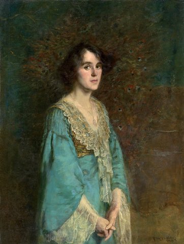 Study in blue and gold, 1907 by Frederick McCubbin (1855–1917)