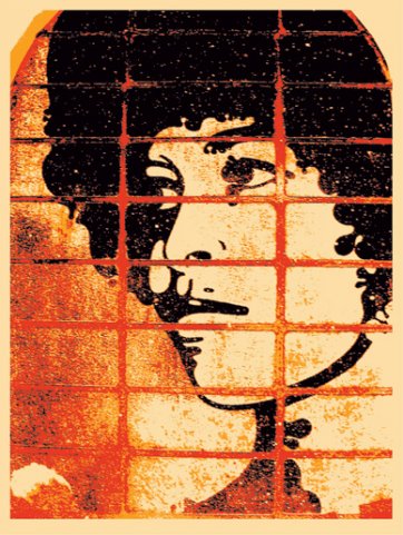 Angela Rough (Angela Davis), 2005 by Shepard Fairey