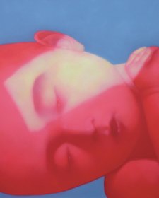 Red child, 2005 by Zhang Xiaogang