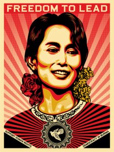 Aung San Suu, 2009 by Shepard Fairey