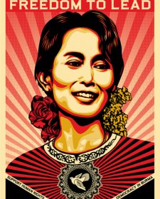 Aung San Suu, 2009 by Shepard Fairey