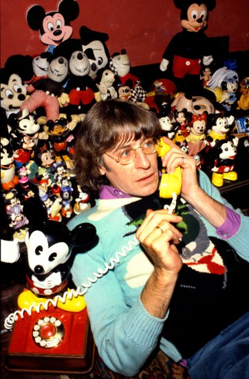 Martin Sharp, with part of his collection of toys named the Dream Museum. Wirian, early 80s William Yang