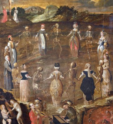 Danse Macabre, 17th century Bernardine painter, Father Franciszek Lekszycki