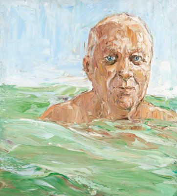 Robert Drewe (in the swell), 2006 by Nicholas Harding Robert Drewe (in the swell), 2006 by Nicholas Harding