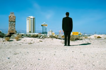 Robert Venturi in front of The Strip, Las Vegas, NV, USA, 1966 Denise Scott Brown