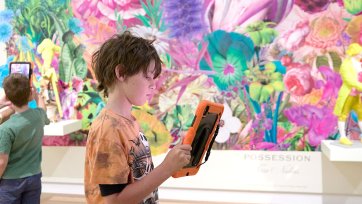 School holiday activities in the Joan Ross exhibition