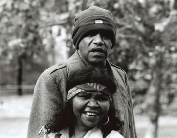 Portrait of Archie Roach and Ruby Hunter, c. 1999 phra ajahn ekaggata fka terry milligan. National Library of Australia. © phra ajahn ekaggata