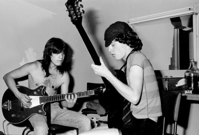 Malcolm and Angus Young, AC/DC, 1976