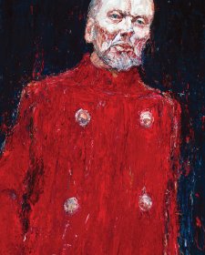 John Bell as King Lear oil on Belgian linen, 2001 by Nicholas Harding