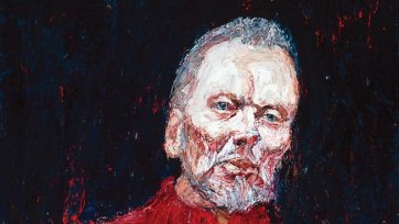 John Bell as King Lear oil on Belgian linen, 2001 by Nicholas Harding